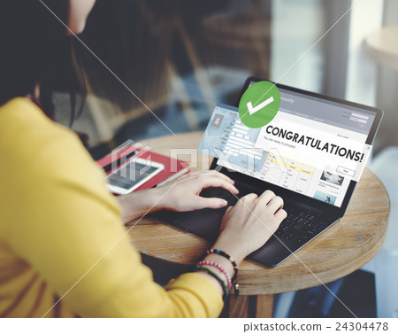 Congratulation Achievement Admiration Victory Concept 24304478