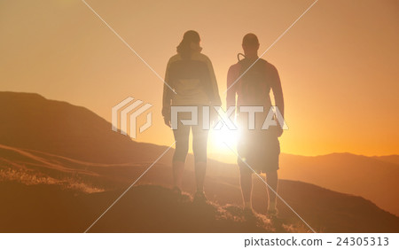 Couple Looking At The Sun 24305313