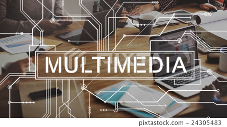 Multimedia Content Digital Communication Concept 24305483