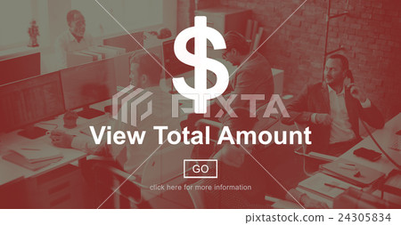 View Total Amount Accounting Payment Tax Concept View Total Amount Accounting Payment Tax Concept 24305834
