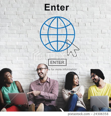 Enter Online Join Website Technology Concept Enter Online Join Website Technology Concept 24306358