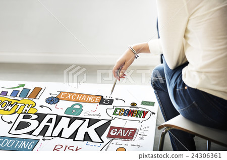 Bank Finance Currency Money Investment Savings Concept Bank Finance Currency Money Investment Savings Concept 24306361