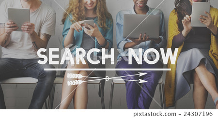Search Now Discover Connection Seeking SEO Concept 24307196