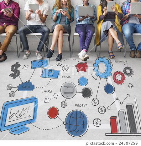 Business plan Data Development Information Concept 24307259