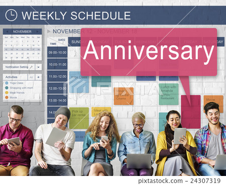 Anniversary Annual Celebration Remember Yearly Concept Anniversary Annual Celebration Remember Yearly Concept 24307319