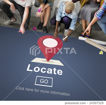 Locate Location Direction Navigation Position Trip Concept Locate Location Direction Navigation Position Trip Concept 24307320