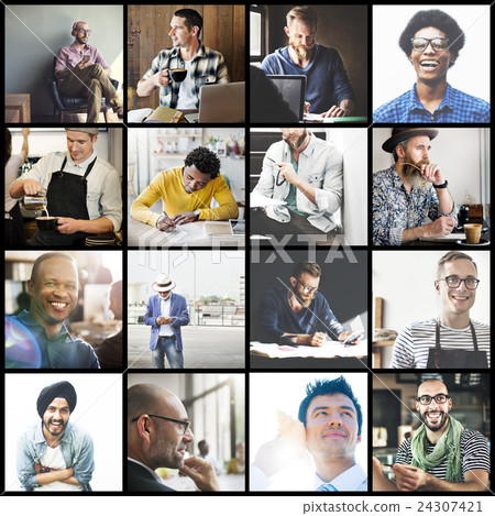 Men Occupations Various Jobs Diversity Concept 24307421