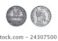 Fifty 50 Lire cents Silver Coin 1863 Vittorio 24307500