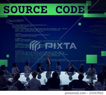 Source Code Analysis Binary Computer Internet Concept 24307602