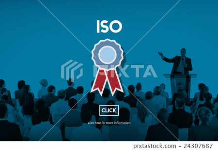 ISO Business Industrial Certification Quality Concept 24307687