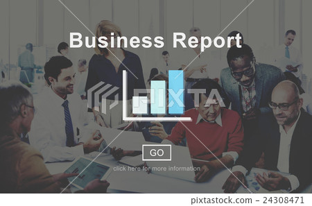 Business Report Analytics Analysis Statistics Concept 24308471