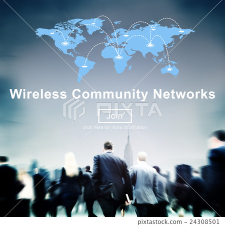 Wireless Community Networks Internet Sharing Concept 24308501