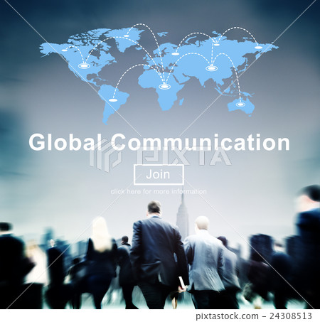 Global Communication Connection Conversation Concept Global Communication Connection Conversation Concept 24308513