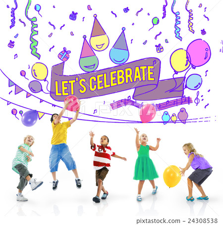 Happiness Enjoy Fun Jolly Festive Concept 24308538