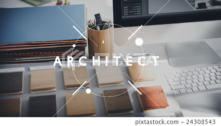 Architect Designer Engineer Creative Occupation Expertise Concept 24308543