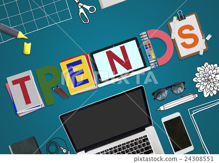 Trends Design Modern Trendy Fashion Concept 24308551