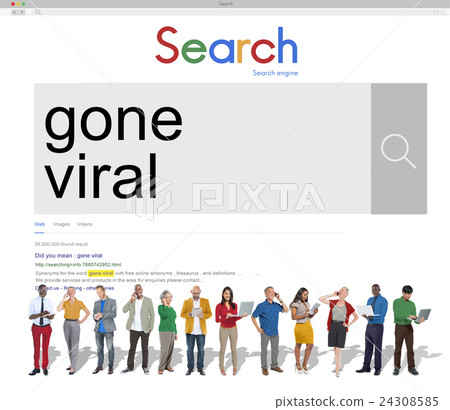 Gone Viral Online Marketing Sharing Concept 24308585