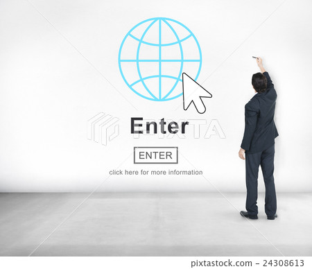 Enter Online Join Website Technology Concept Enter Online Join Website Technology Concept 24308613