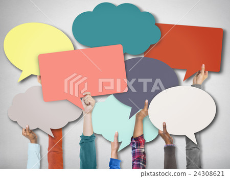 Speech Bubble Sign Symbol Communication Concept 24308621