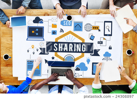 Brainstorming Collaboration Teamwork Thinking Office Concept 24308897