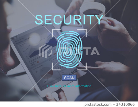 Fingerprint Technology Data Protection Concept Fingerprint Technology Data Protection Concept 24310066
