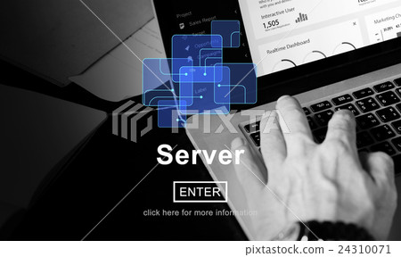 Server Technology Online Internet Database Concept Server Technology Online Internet Database Concept 24310071