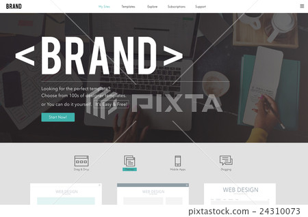 Brand Branding Marketing Advertising Trademark Concept Brand Branding Marketing Advertising Trademark Concept 24310073