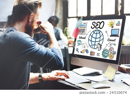 SEO Web Development Technology Online Concept SEO Web Development Technology Online Concept 24310074