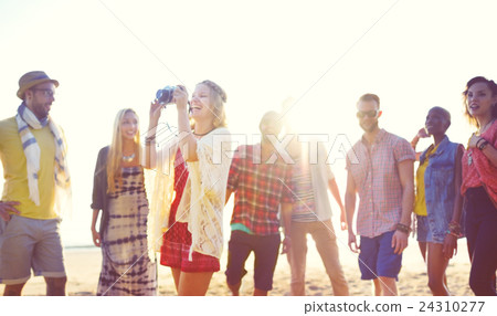 Friendship Freedom Beach Summer Holiday Concept 24310277