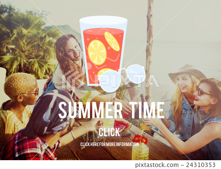 Summer Holiday Beach Sea Happiness Concept Summer Holiday Beach Sea Happiness Concept 24310353