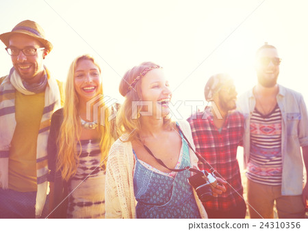 Friendship Freedom Beach Summer Holiday Concept 24310356