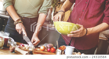 Couple Eating Food Feeding Sweet Concept Couple Eating Food Feeding Sweet Concept 24310564