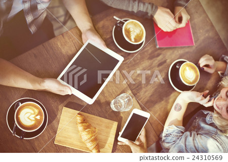 Team Meet up Coffee Shop Concept 24310569