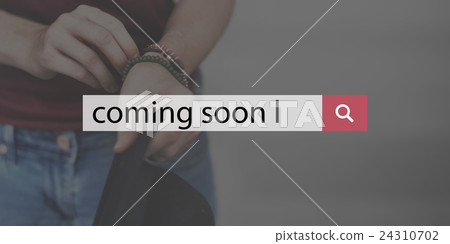 Coming Soon Advertising Approaching Perspective Concept 24310702