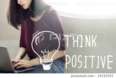 Think Positive Attitude Optimism Inspire Concept 24310703