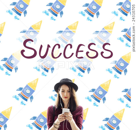 Success Win Achievement Improvement Text Concept 24310705