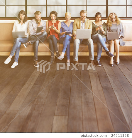 Diversity People Connection Digital Devices Browsing Concept 24311338