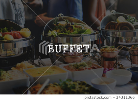 Buffet Culinary Food Meal Part Celebration Concept 24311366
