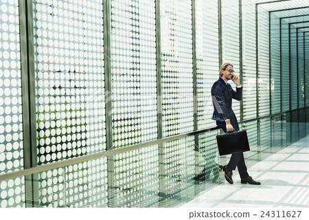 Businessman Working Connecting Smart Phone Concept 24311627