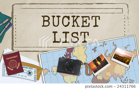 Bucket List Experience Inspiration Motivation Aspirations Concept Bucket List Experience Inspiration Motivation Aspirations Concept 24311766