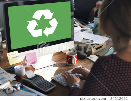 Recycle Green Environment Conservation Eco Concept 24312031