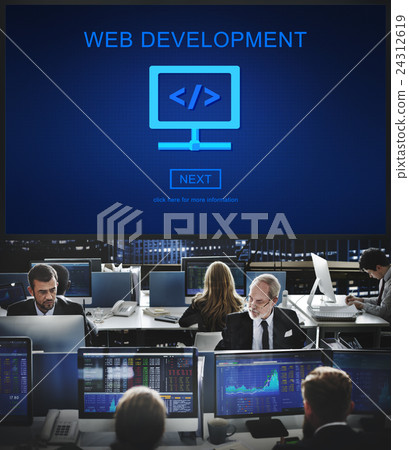 Web Development Javascript Process Software Concept Web Development Javascript Process Software Concept 24312619