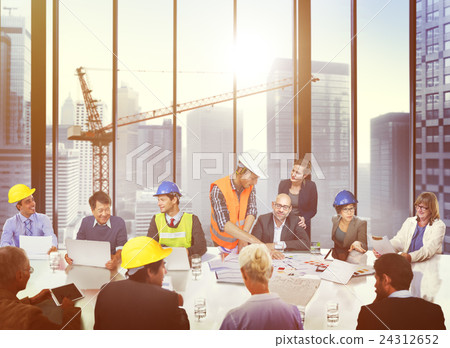 Group of Architect and Engineer Discussion Concept Group of Architect and Engineer Discussion Concept 24312652