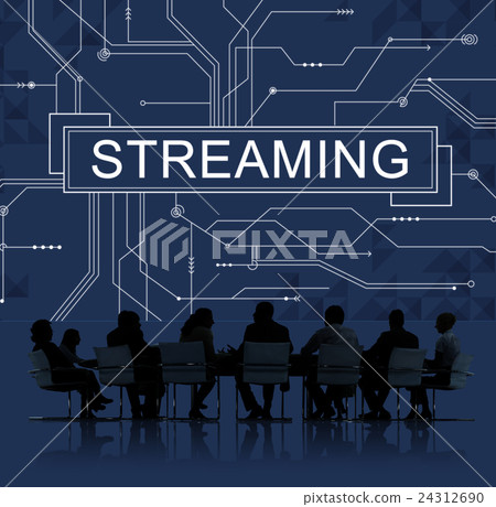 Streaming Online Internet Technology Concept Streaming Online Internet Technology Concept 24312690