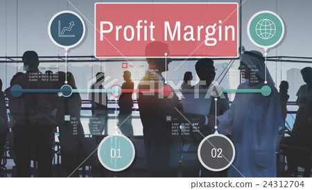 Profit Margin Finance Income Sales Revenue Accounting Concept 24312704