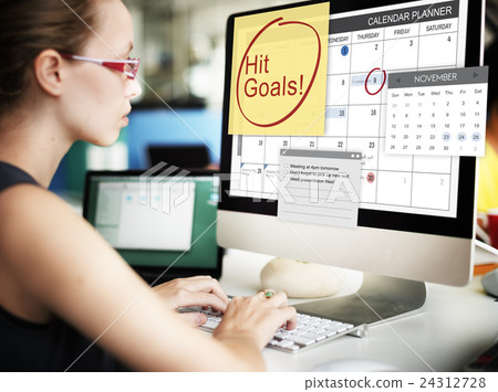 Hit Goals Mission Motivation Target Schedule Concept 24312728