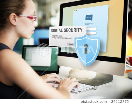 Digital Security Protocol Protection Technology Concept Digital Security Protocol Protection Technology Concept 24312775
