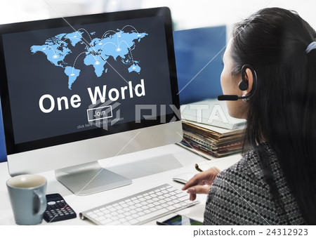 One World Society Globalization Earth Concept One World Society Globalization Earth Concept 24312923