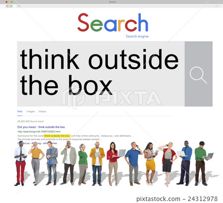 Think Outside the Box Idea Startup Creativity Innovation Concept 24312978