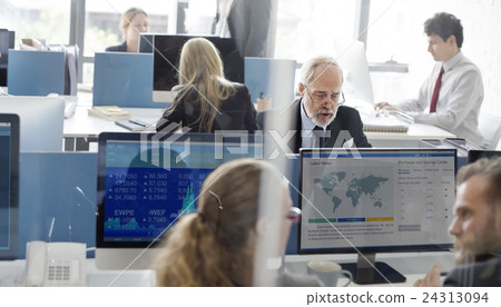 Business Team Finance Stock Exchange Busy Cocnept 24313094